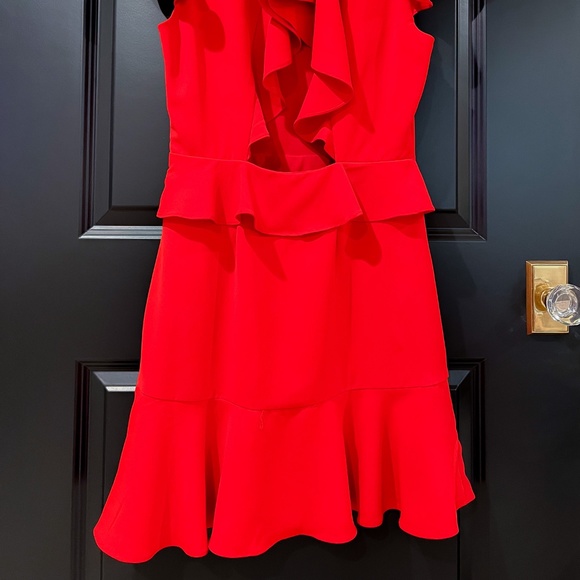 Sugarlips Red Ruffled Dress - Picture 4 of 6